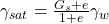 \gamma_{sat}=\frac{G_s+e}{1+e} \gamma_w