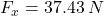 F_x=37.43 \: N