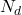 Rendered by QuickLaTeX.com N_d