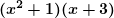  \bm{(x^2+1)(x+3)} 