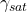 \gamma_{sat}
