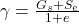 \gamma=\frac{G_s+S_e}{1+e}