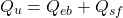 \[Q_{u}=Q_{eb}+Q_{sf}\]